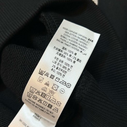 BURBERRY英國黑色連帽衛衣XXS-9