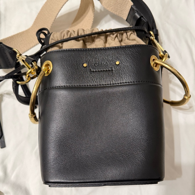 Chloé Roy 系列 黑色水桶包 99新-0