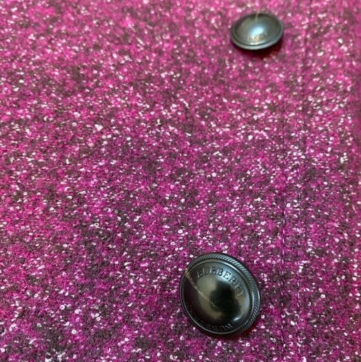 BURBERRY LONDON莓紫紅洋裝大衣38-11