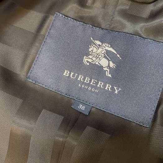 BURBERRY LONDON莓紫紅洋裝大衣38-13