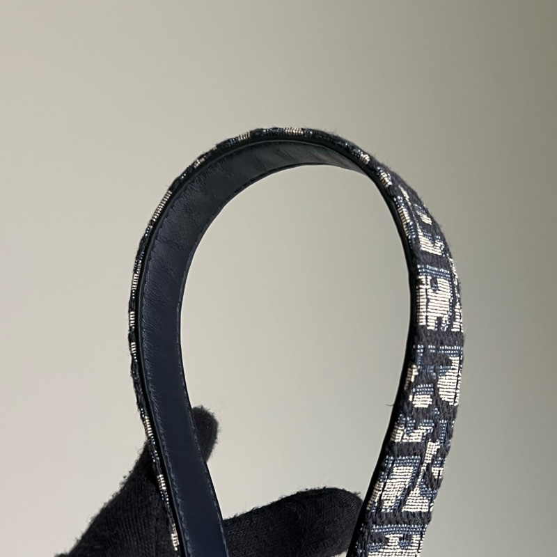 Dior 經典雙面老花皮帶 CD logo(藍）-11