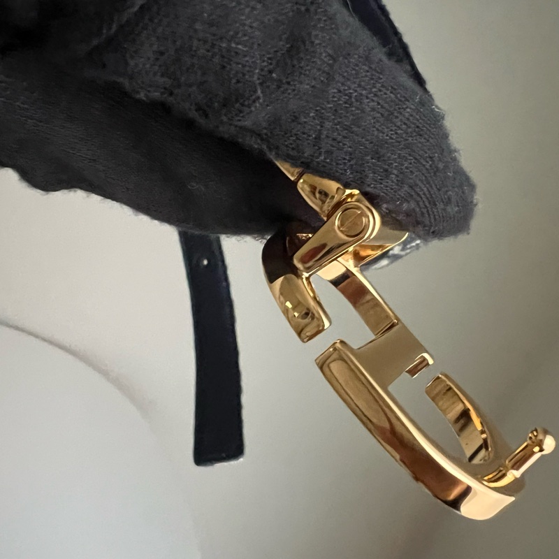 Dior 經典雙面老花皮帶 CD logo(藍）-25