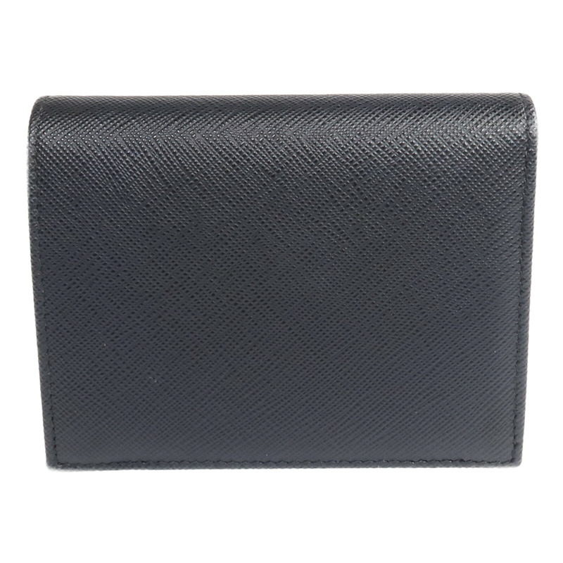 PRADA Saffiano皮革Fold Wallet金扣錢包-1