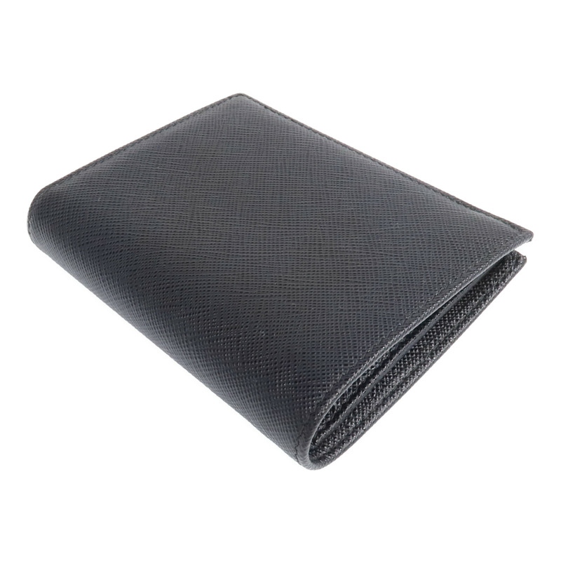 PRADA Saffiano皮革Fold Wallet金扣錢包-4