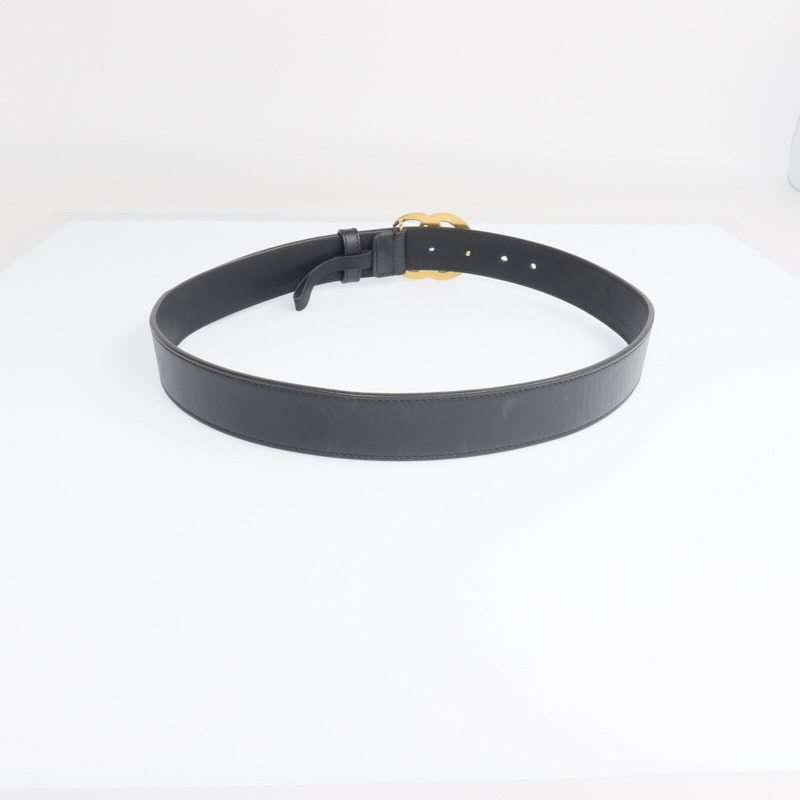 GUCCI 牛皮皮革GG Marmont Belt金扣皮帶-2