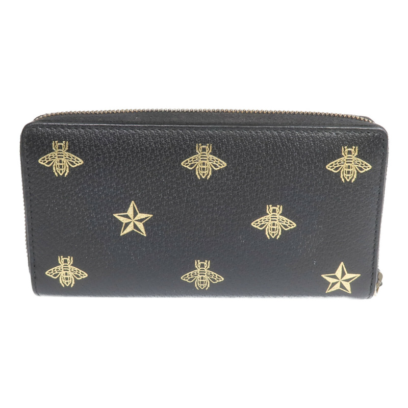 GUCCI 牛皮皮革Wallet金扣長錢包-1