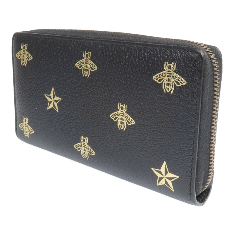 GUCCI 牛皮皮革Wallet金扣長錢包-2