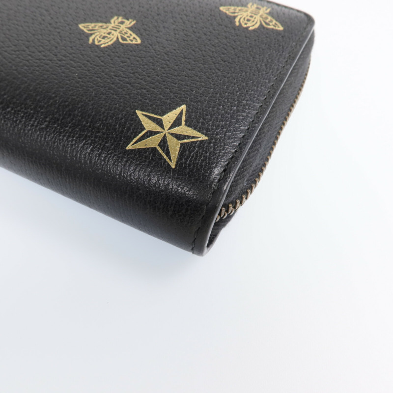 GUCCI 牛皮皮革Wallet金扣長錢包-6