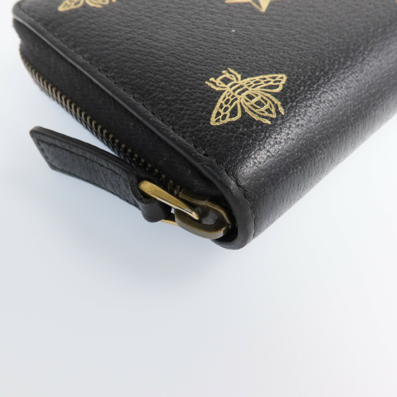 GUCCI 牛皮皮革Wallet金扣長錢包-7