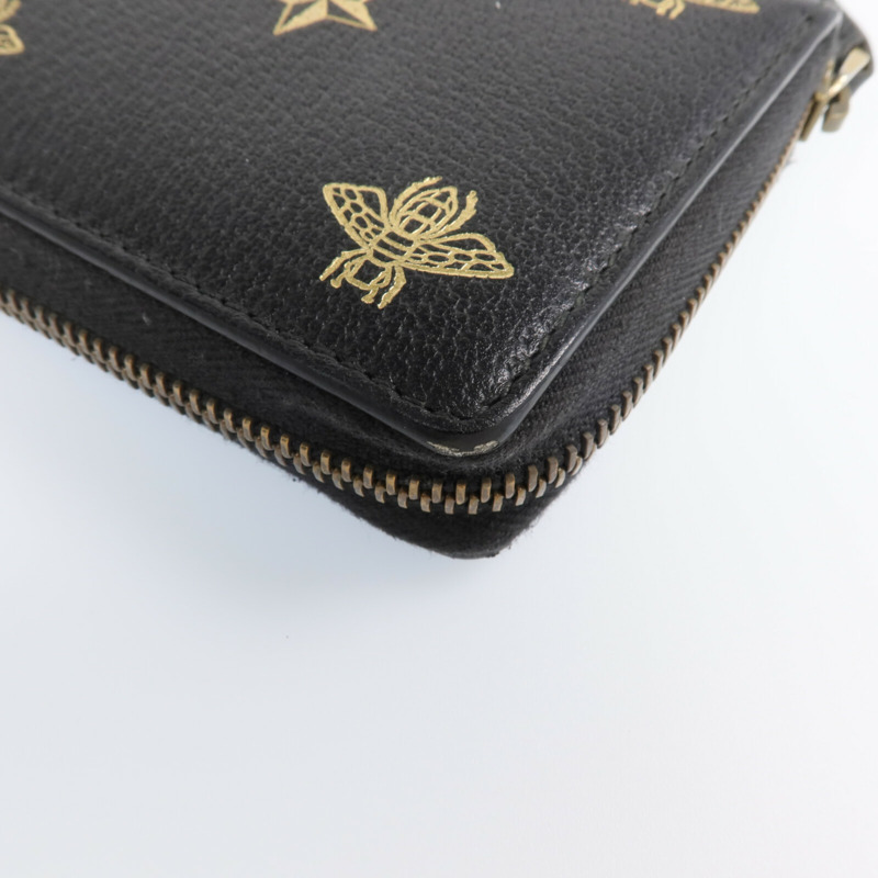 GUCCI 牛皮皮革Wallet金扣長錢包-9