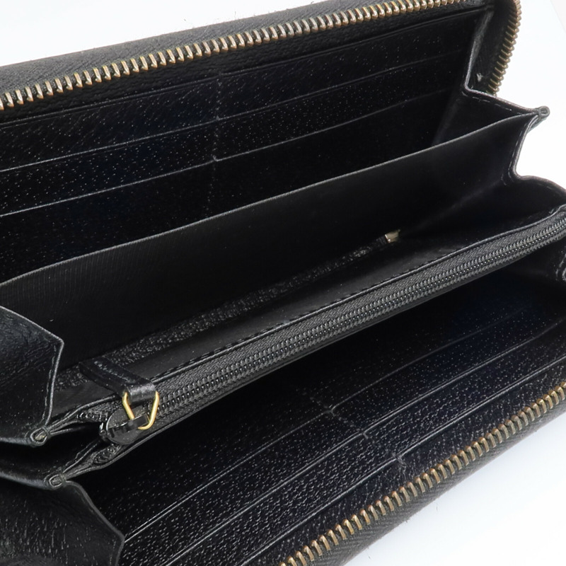 GUCCI 牛皮皮革Wallet金扣長錢包-11