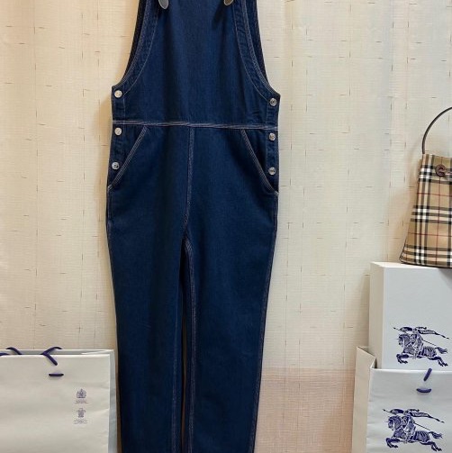 BURBERRY英國黑標牛仔連身褲UK8-3