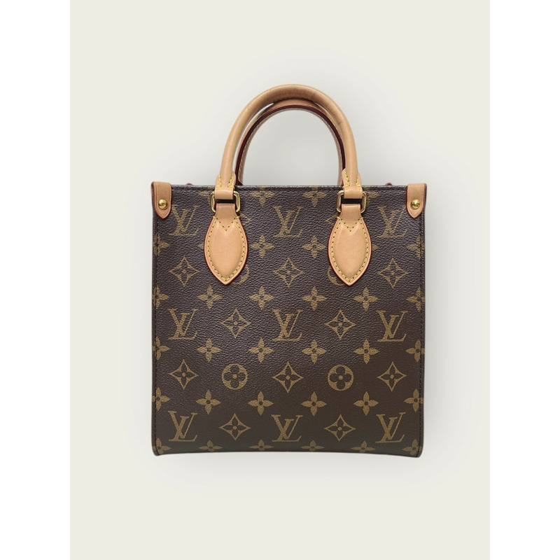 【包稅】LOUIS VUITTON Monogram Sac Plat BB 手提斜背包 棕色-4