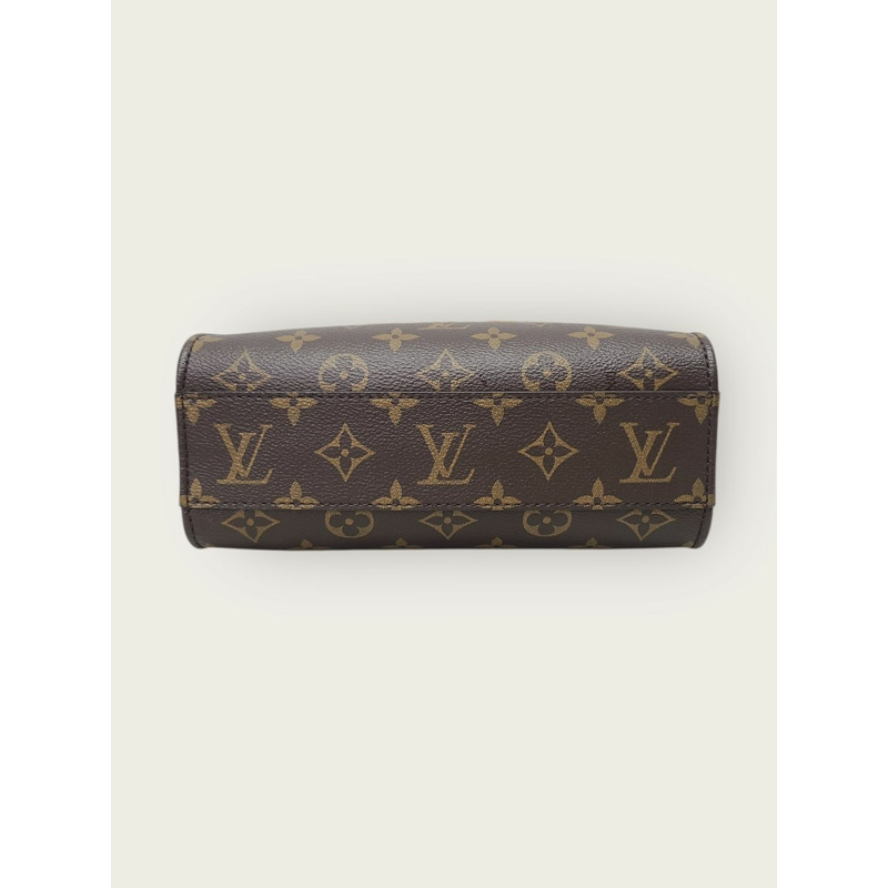 【包稅】LOUIS VUITTON Monogram Sac Plat BB 手提斜背包 棕色-5