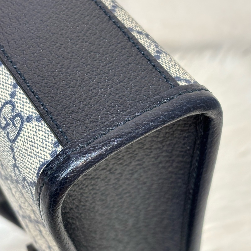 GUCCI 671623 Mini tote bag GG 字紋 老花 手提包 斜背包 琴譜包-12