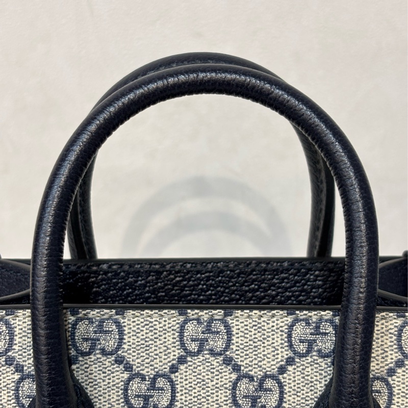 GUCCI 671623 Mini tote bag GG 字紋 老花 手提包 斜背包 琴譜包-18