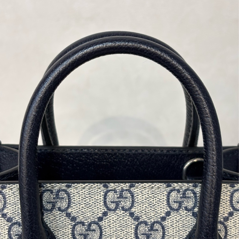 GUCCI 671623 Mini tote bag GG 字紋 老花 手提包 斜背包 琴譜包-19