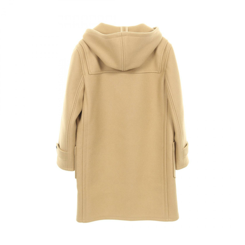 CELINE 羊毛米色帶帽大衣 #36 二手女款-1