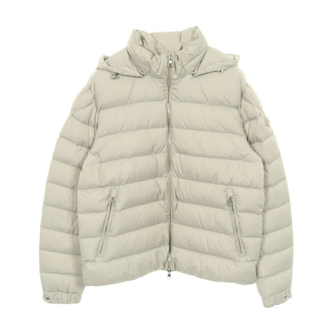 MONCLER ARNEB 帶帽羽絨服，米色，2號，二手女款