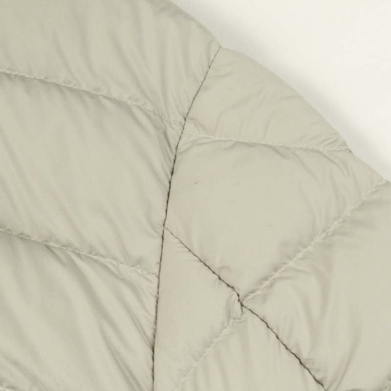 MONCLER ARNEB 帶帽羽絨服，米色，2號，二手女款-7