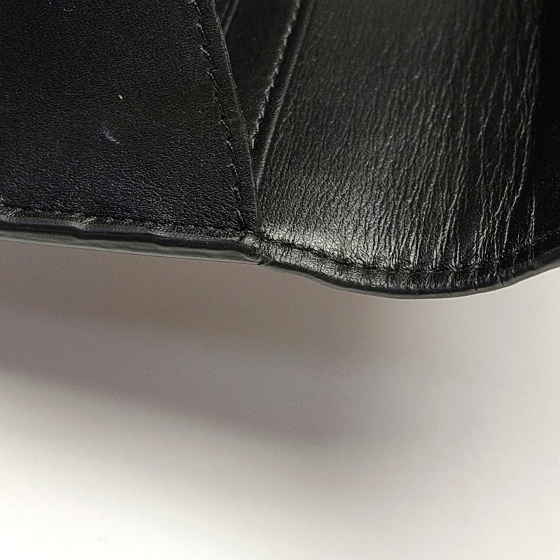 YSL黑色牛皮錢包金色五金-8