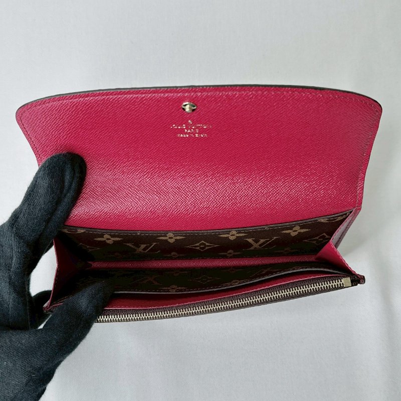 LV Emilie釦式長夾-7