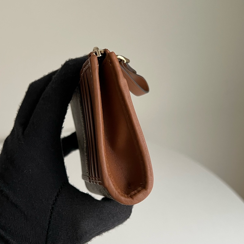 GUCCI GG 老花拉鍊卡夾零錢包-10