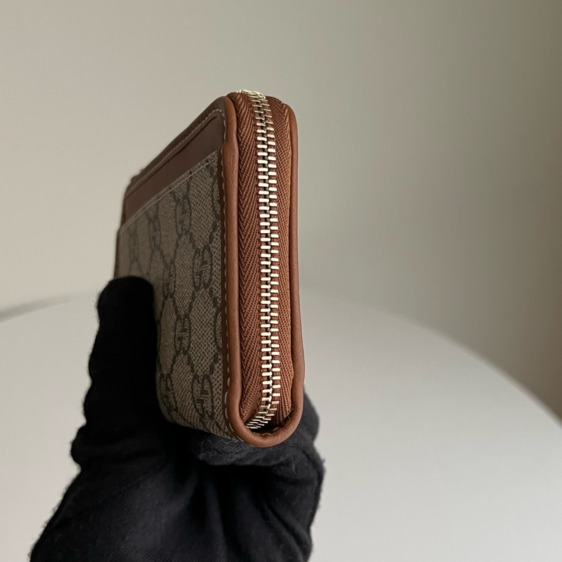 GUCCI GG 老花拉鍊卡夾零錢包-11