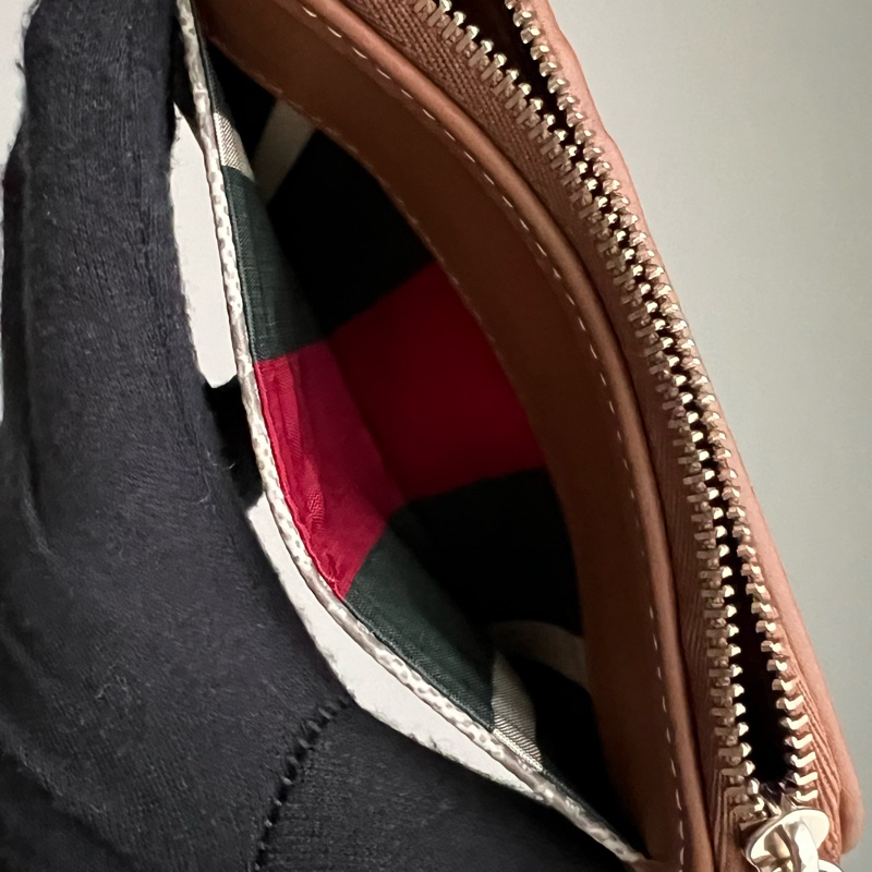 GUCCI GG 老花拉鍊卡夾零錢包-12