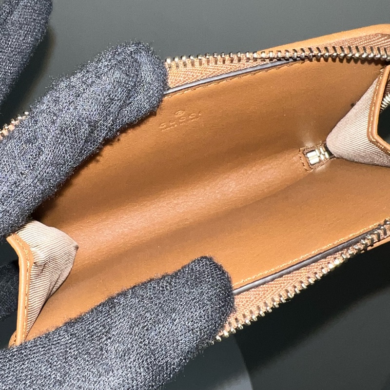 GUCCI GG 老花拉鍊卡夾零錢包-13