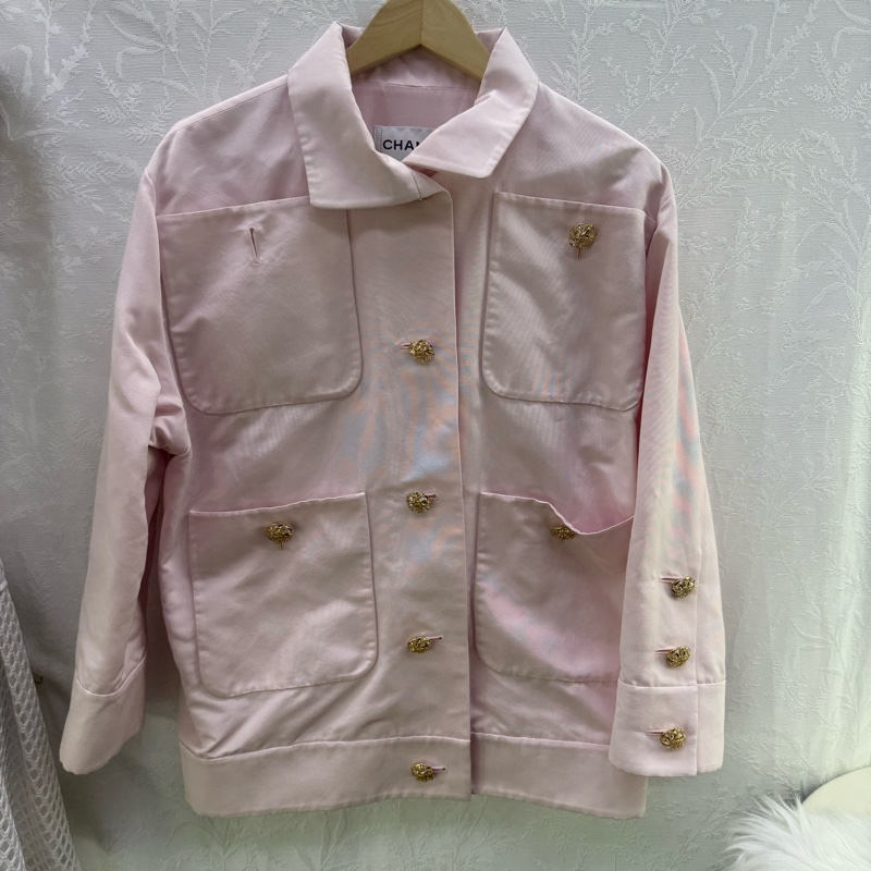 CHANEL 粉紅外套 EU34-0