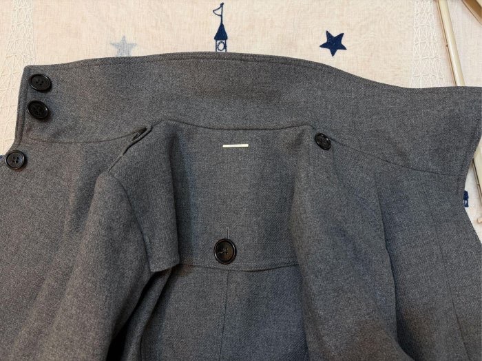 BURBERRY英國灰色羊毛大衣UK10-8