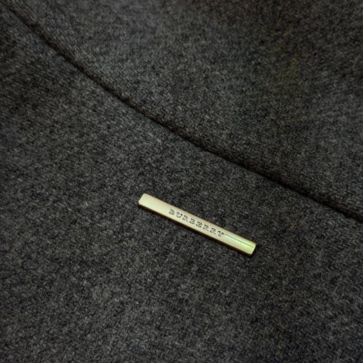 BURBERRY英國灰色羊毛大衣UK10-9