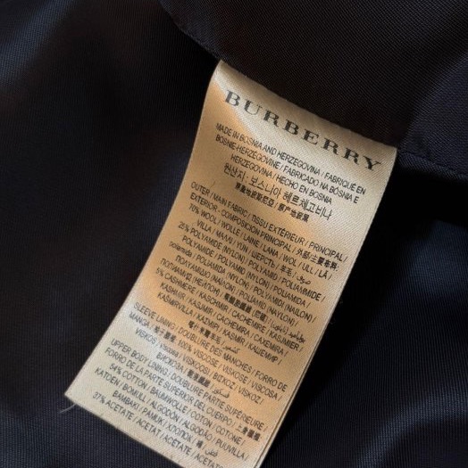 BURBERRY英國灰色羊毛大衣UK10-12