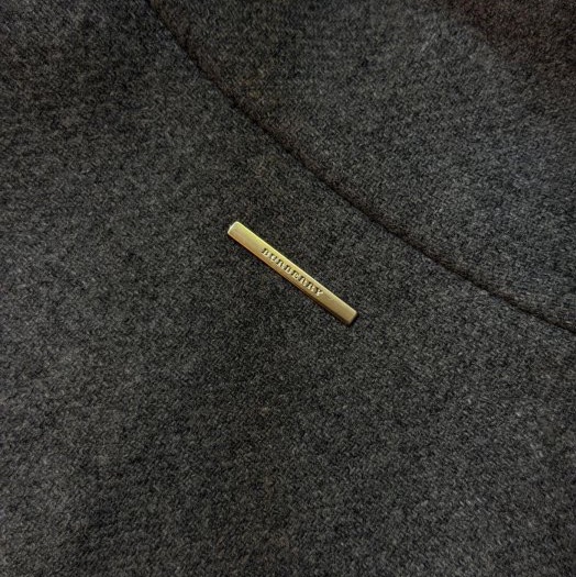 BURBERRY英國灰色羊毛大衣UK6-9