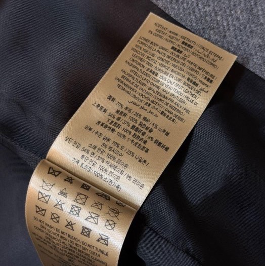 BURBERRY英國灰色羊毛大衣UK6-13