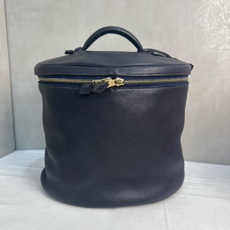 Hermès 中古黑色手提化妝包-4