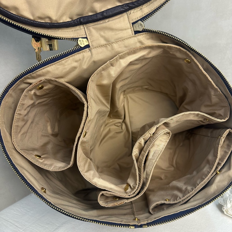 Hermès 中古黑色手提化妝包-11