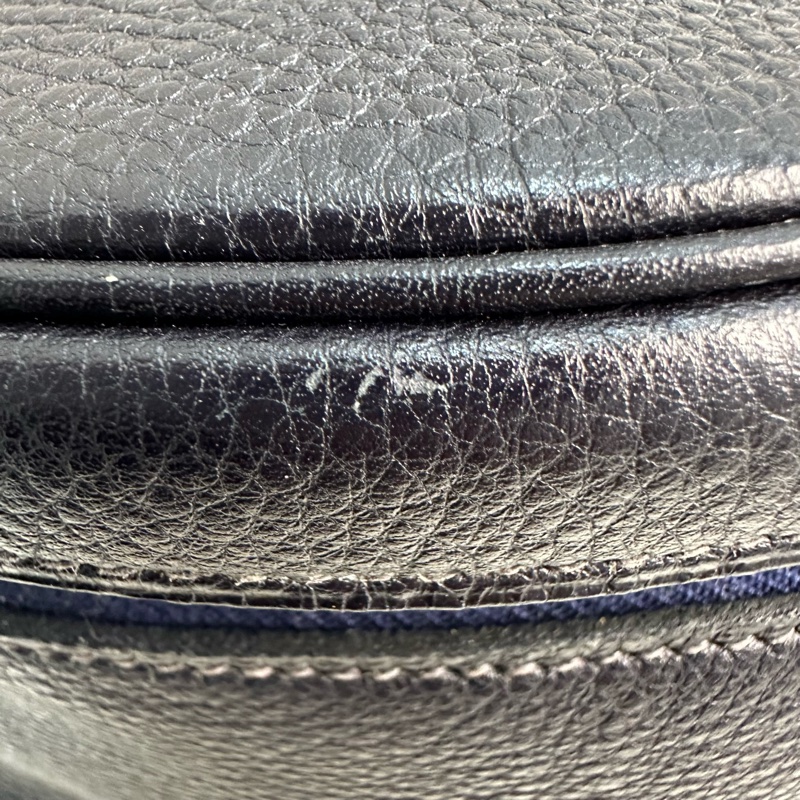 Hermès 中古黑色手提化妝包-22