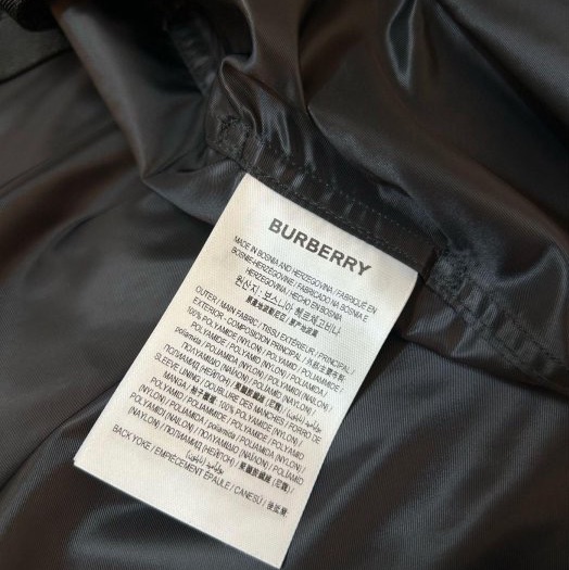 BURBERRY英國黑色輕盈斗篷風衣UK8-13