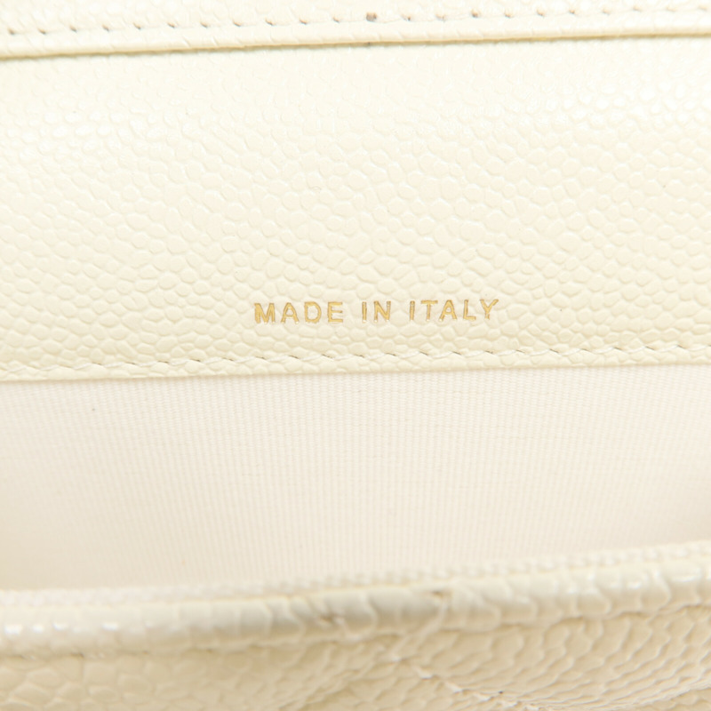 CHANEL 牛皮皮革Chain Shoulder金扣鏈帶肩背袋-12