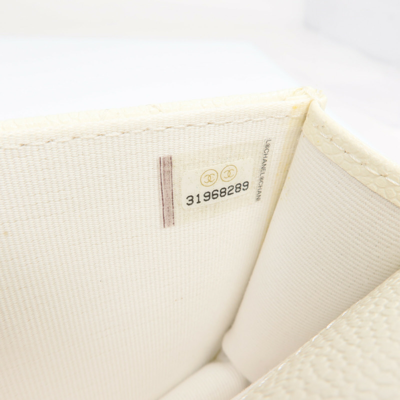 CHANEL 牛皮皮革Chain Shoulder金扣鏈帶肩背袋-13