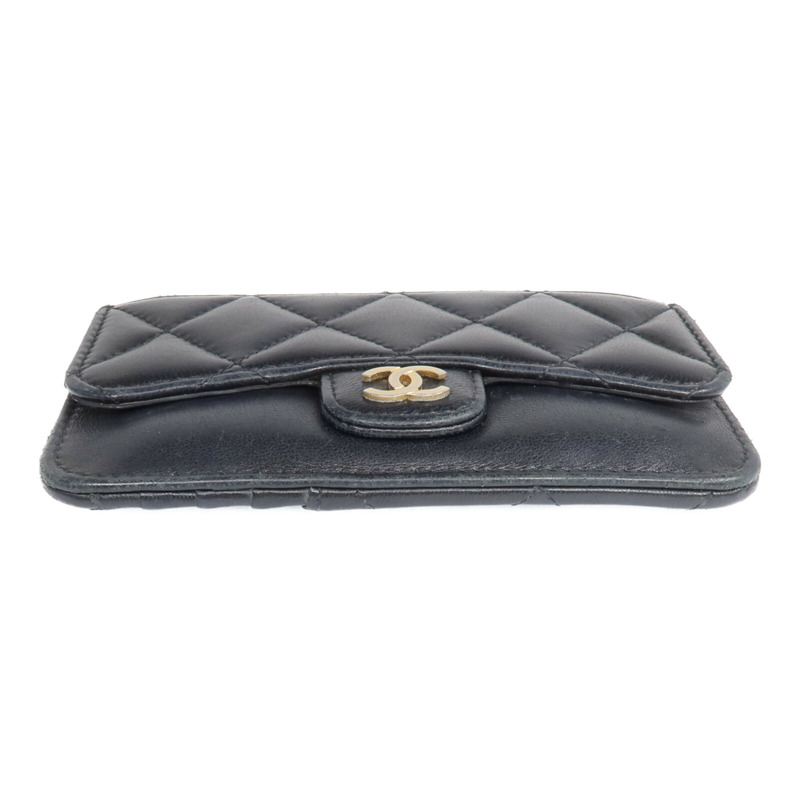 CHANEL 羊皮皮革Card Case金扣卡片套-5