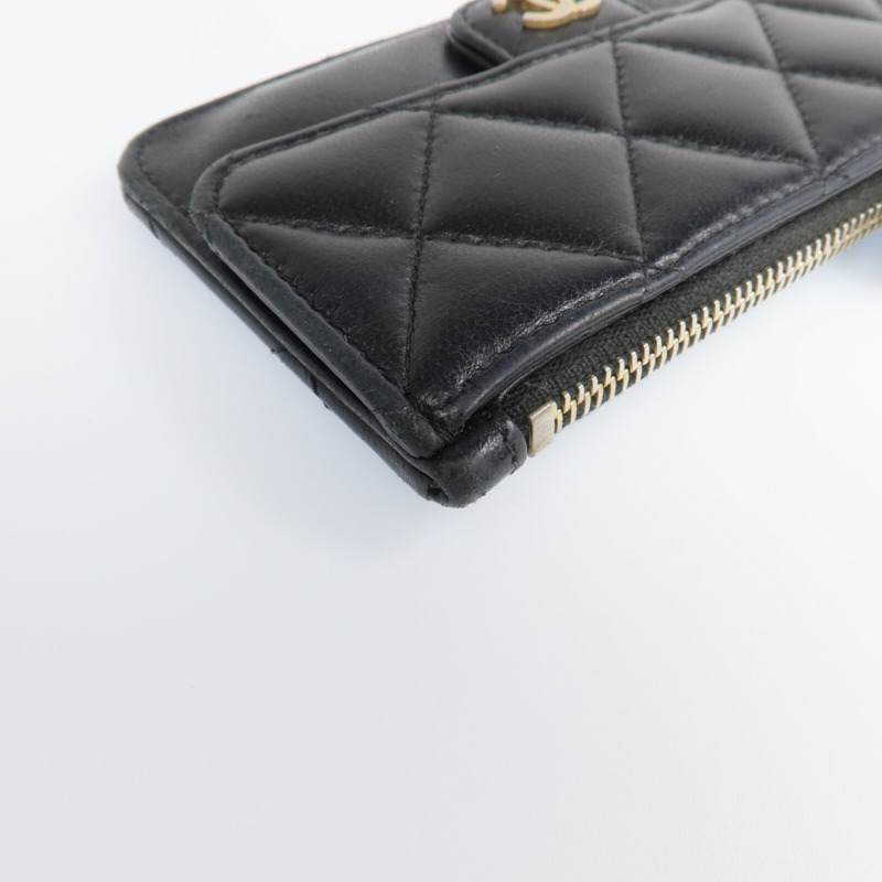CHANEL 羊皮皮革Card Case金扣卡片套-8