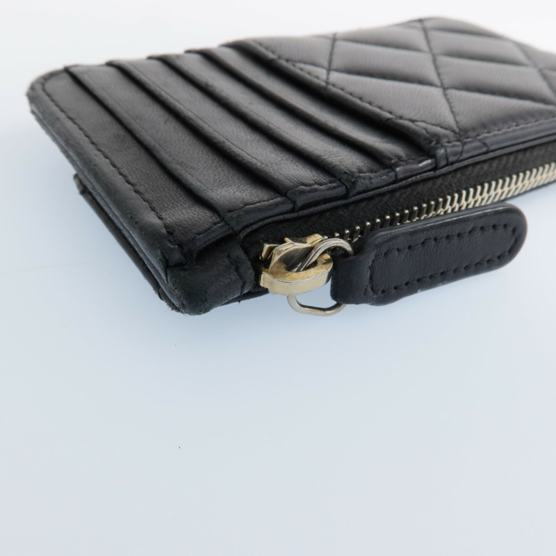 CHANEL 羊皮皮革Card Case金扣卡片套-11
