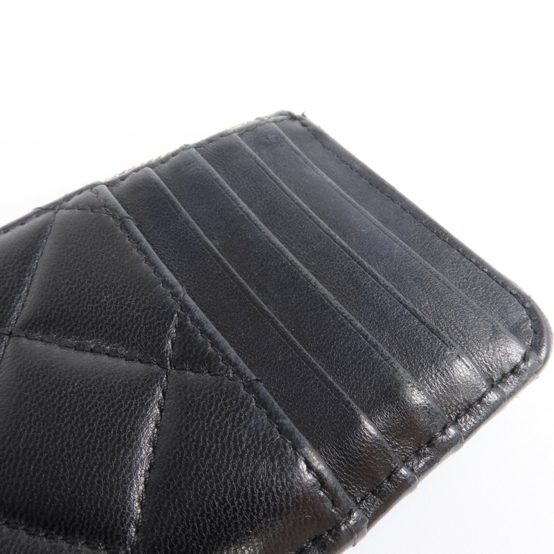 CHANEL 羊皮皮革Card Case金扣卡片套-15