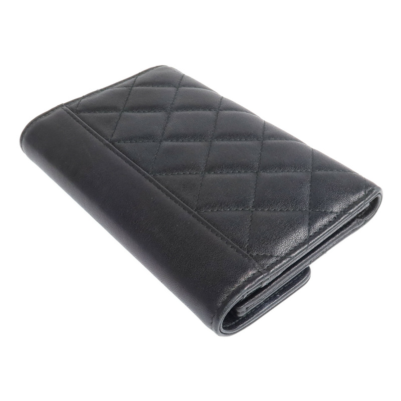 CHANEL 牛皮皮革Wallet銀扣長錢包-4