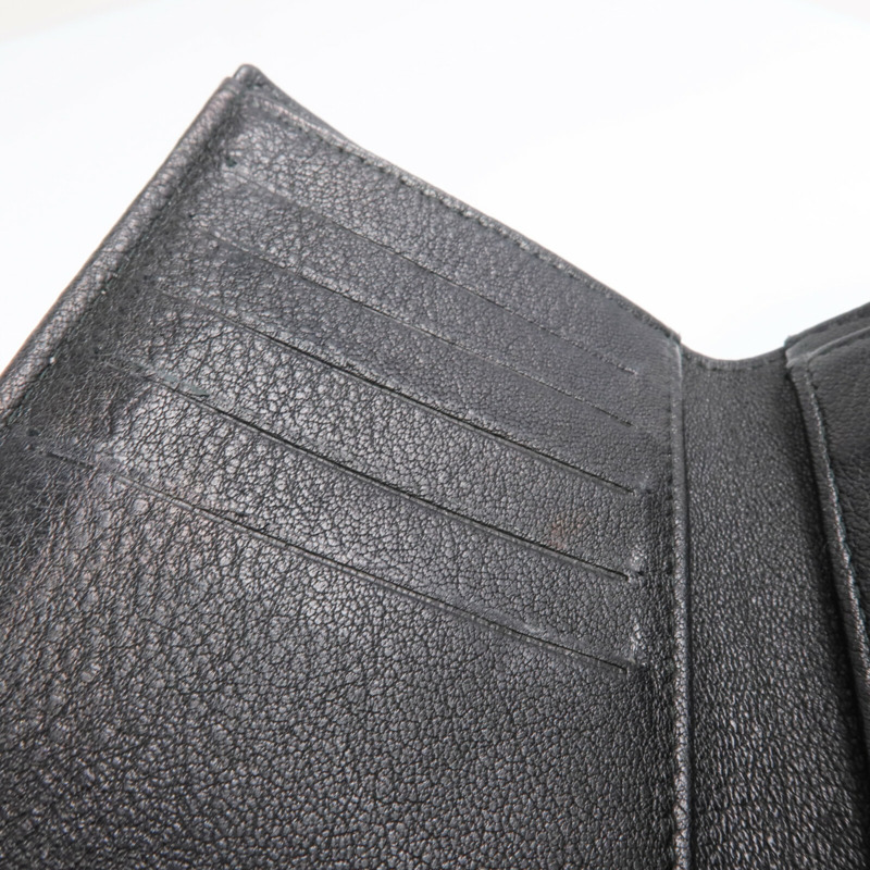 CHANEL 牛皮皮革Wallet銀扣長錢包-14