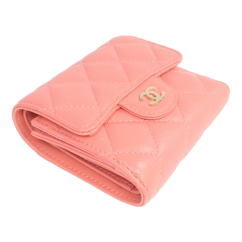 CHANEL 牛皮皮革Wallet金扣錢包-3