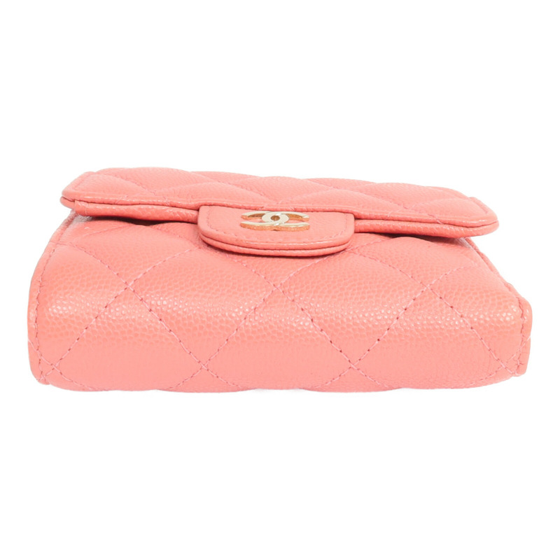 CHANEL 牛皮皮革Wallet金扣錢包-5